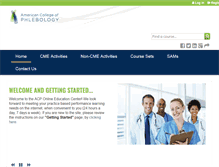 Tablet Screenshot of education.phlebology.org